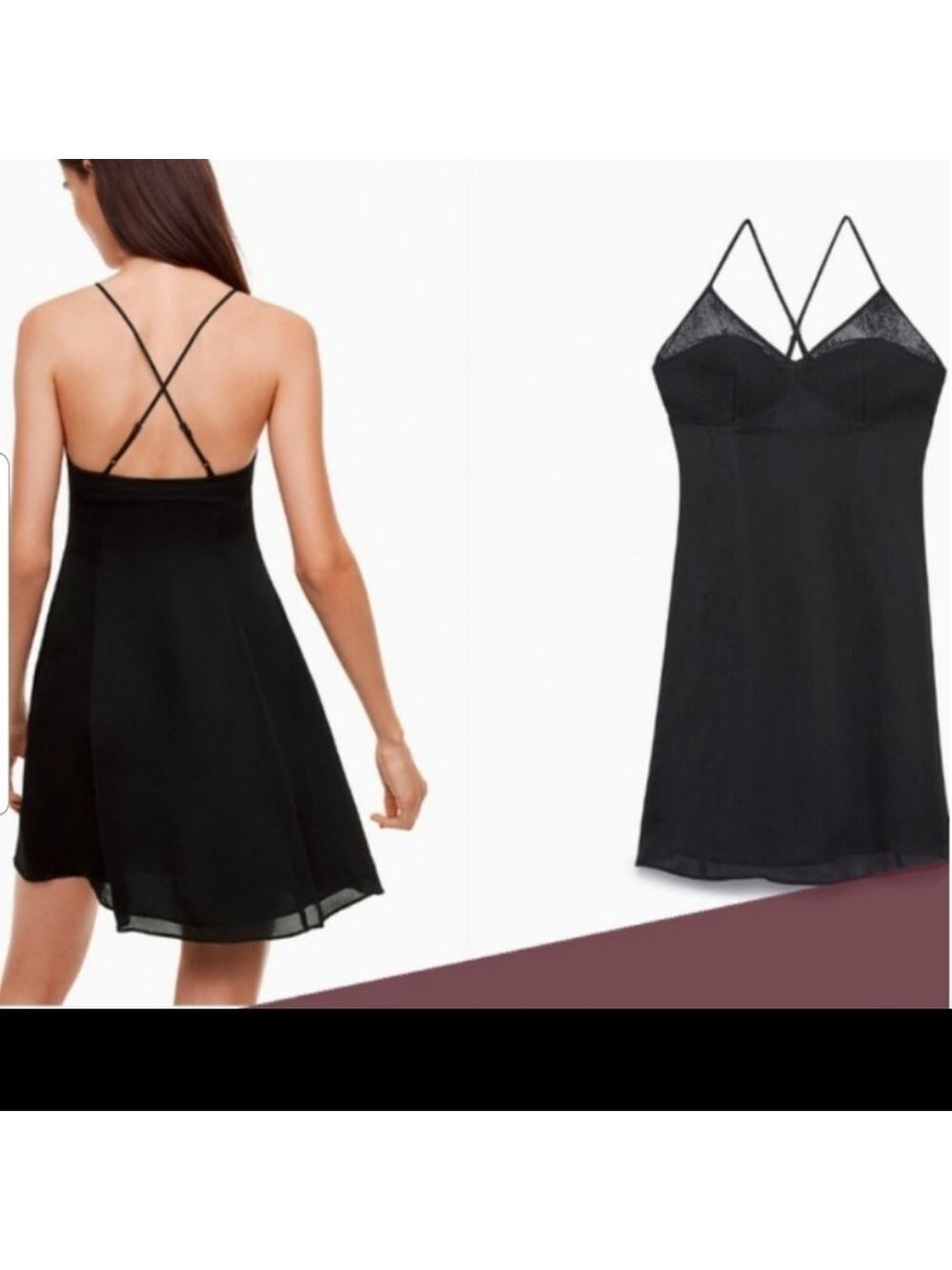 TALULA Bustier Crisscross Back Spaghetti Dress
